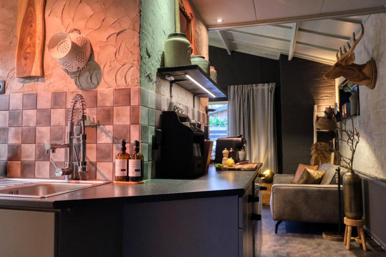 Lodge In Een Bosrijke Omgeving Met Hottub & Sauna Opt Rheezerveen Bagian luar foto