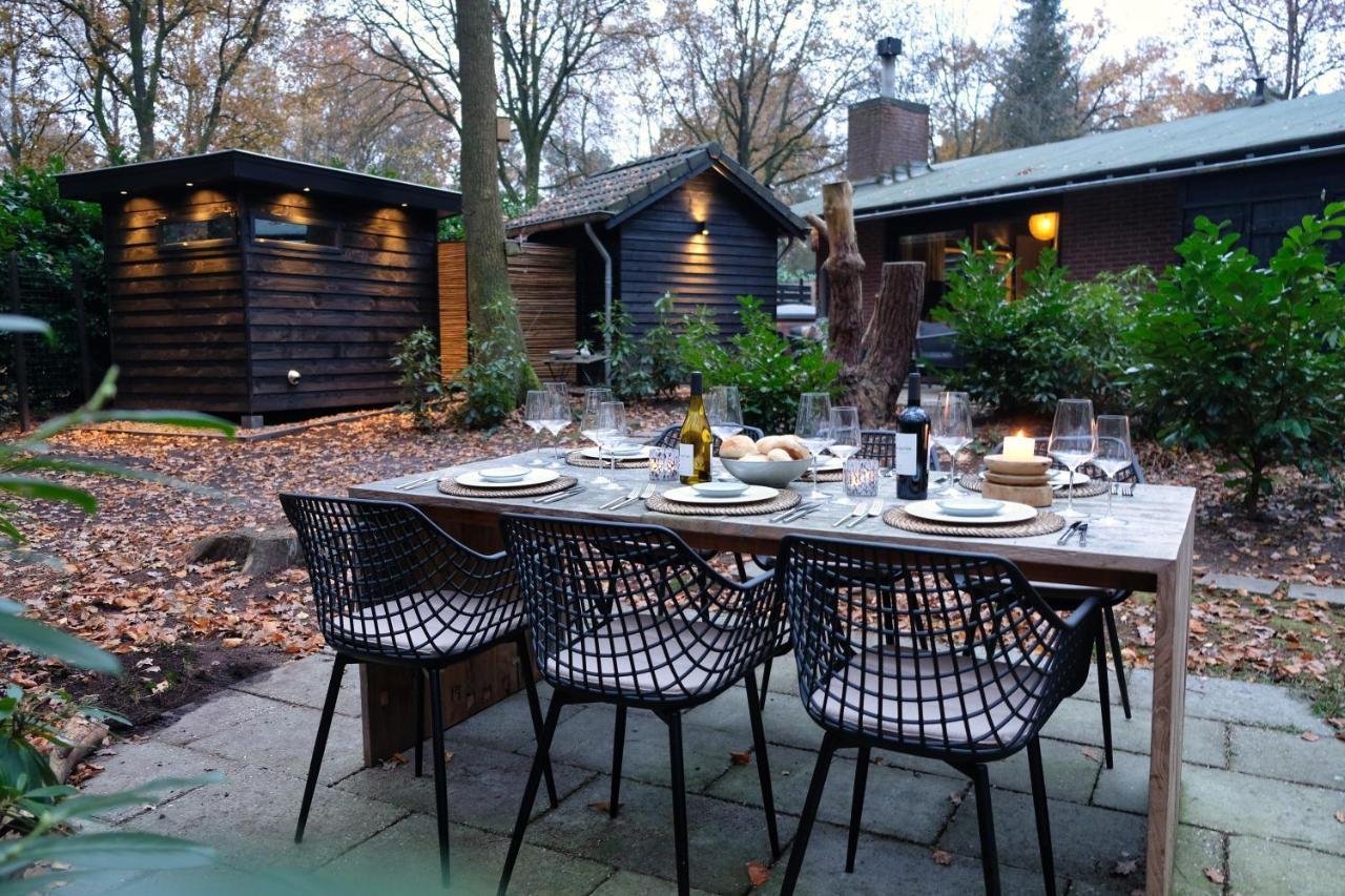 Lodge In Een Bosrijke Omgeving Met Hottub & Sauna Opt Rheezerveen Bagian luar foto