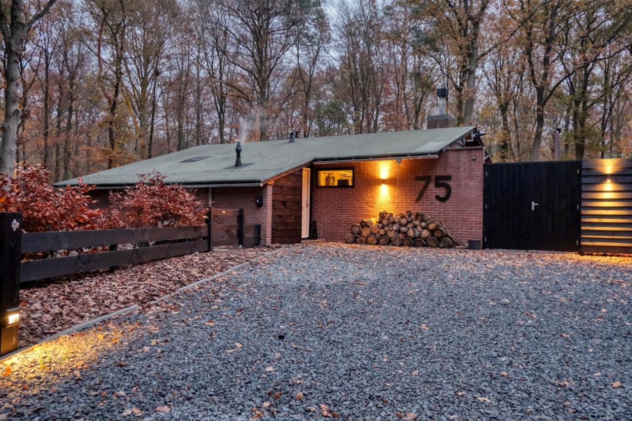 Lodge In Een Bosrijke Omgeving Met Hottub & Sauna Opt Rheezerveen Bagian luar foto